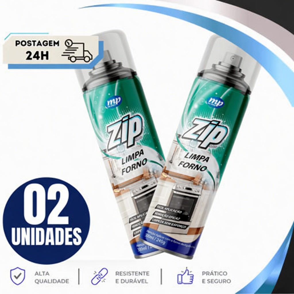 Kit 2 Zip Limpa Forno 300 ml